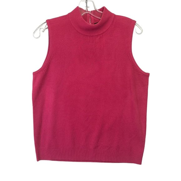 Good‎ Clothes Womens Pink Knit Sleeveless Tank  Sweater Top Size Large EUC - Picture 1 of 6
